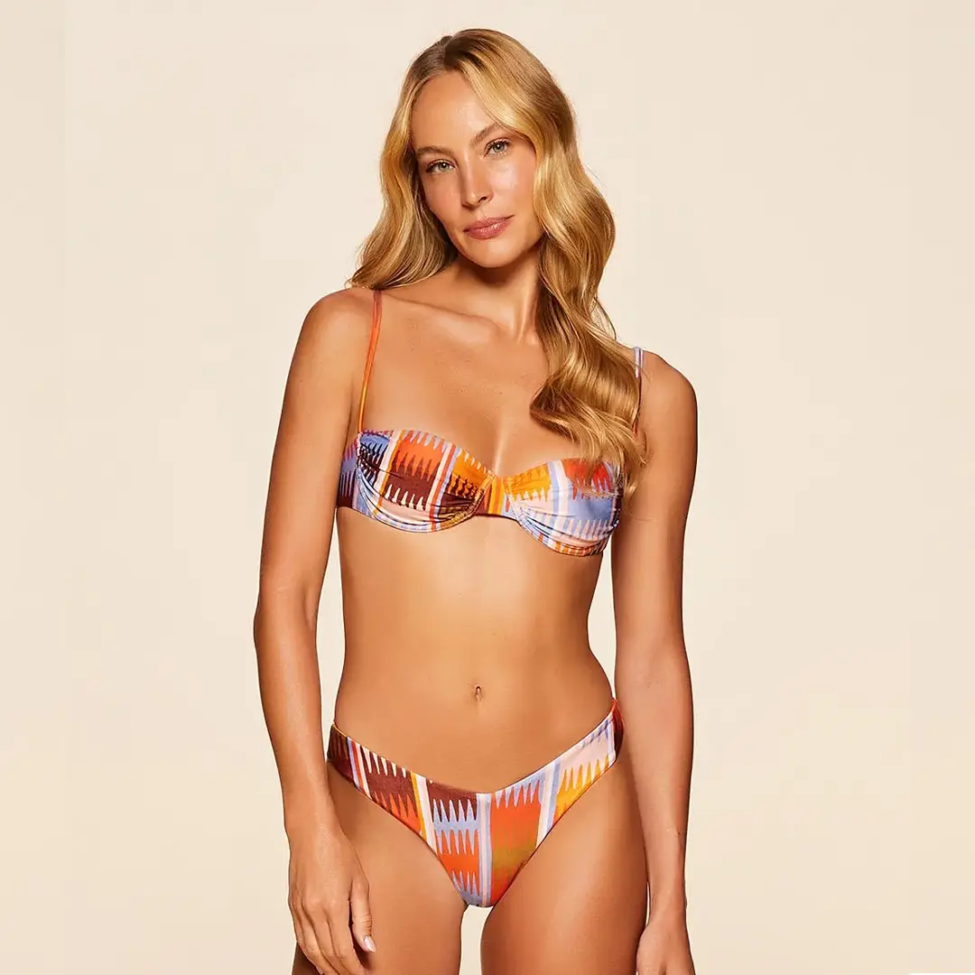 Biquíni Meia Taça Estampada Solanas